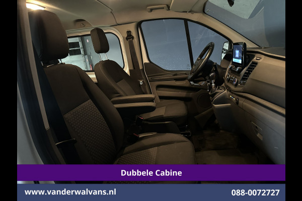 Ford Transit Custom 2.0 TDCI 130pk L2H1 Dubbele Cabine Euro6 Airco | 5-Zits | Navigatie | Apple Carplay | LED | Cruisecontrol Android Auto, Stoelverwarming, Parkeersensoren, Achterklep