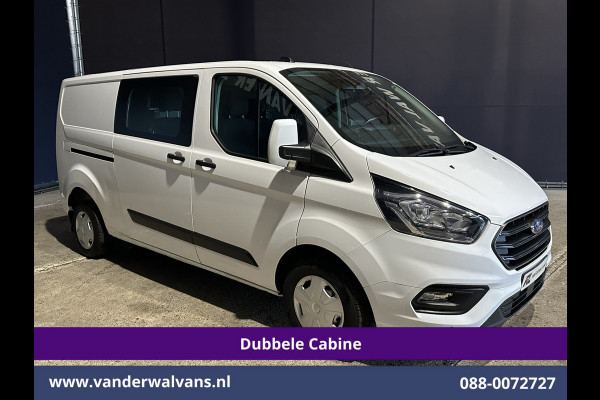 Ford Transit Custom 2.0 TDCI 130pk L2H1 Dubbele Cabine Euro6 Airco | 5-Zits | Navigatie | Apple Carplay | LED | Cruisecontrol Android Auto, Stoelverwarming, Parkeersensoren, Achterklep