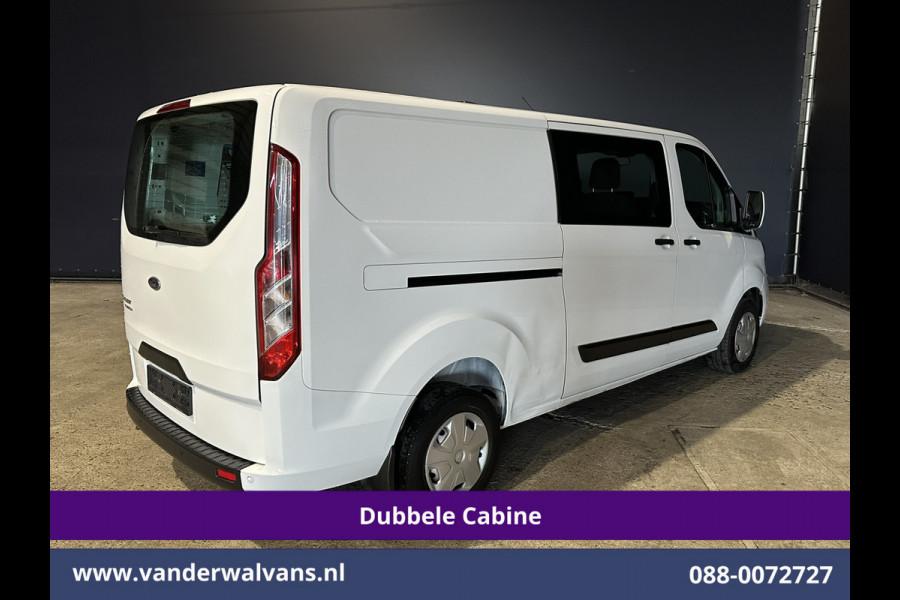Ford Transit Custom 2.0 TDCI 130pk L2H1 Dubbele Cabine Euro6 Airco | 5-Zits | Navigatie | Apple Carplay | LED | Cruisecontrol Android Auto, Stoelverwarming, Parkeersensoren, Achterklep