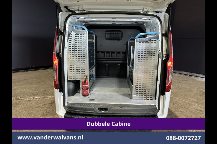 Ford Transit Custom 2.0 TDCI 130pk L2H1 Dubbele Cabine Euro6 Airco | 5-Zits | Navigatie | Apple Carplay | LED | Cruisecontrol Android Auto, Stoelverwarming, Parkeersensoren, Achterklep