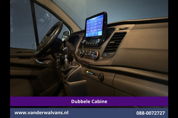 Ford Transit Custom 2.0 TDCI 130pk L2H1 Dubbele Cabine Euro6 Airco | 5-Zits | Navigatie | Apple Carplay | LED | Cruisecontrol Android Auto, Stoelverwarming, Parkeersensoren, Achterklep