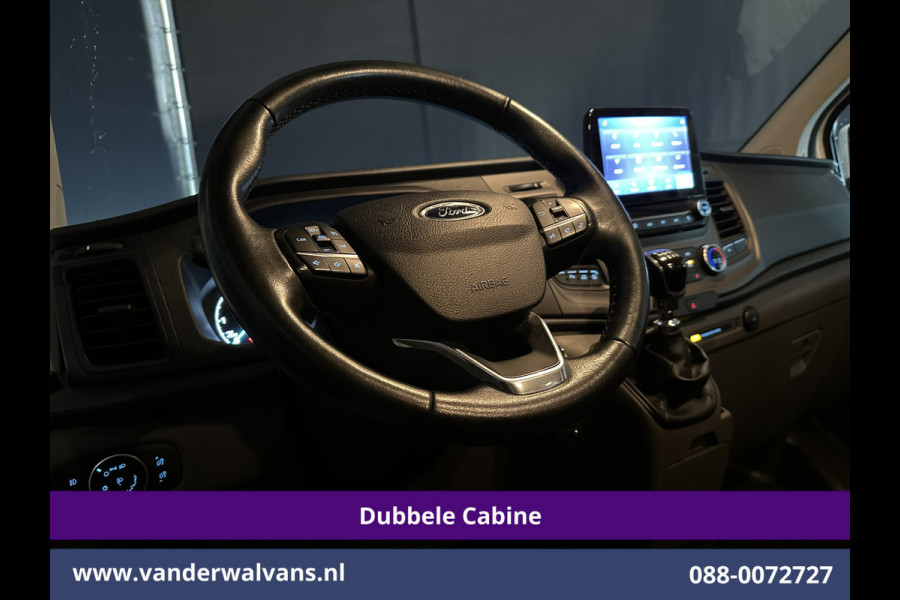 Ford Transit Custom 2.0 TDCI 130pk L2H1 Dubbele Cabine Euro6 Airco | 5-Zits | Navigatie | Apple Carplay | LED | Cruisecontrol Android Auto, Stoelverwarming, Parkeersensoren, Achterklep