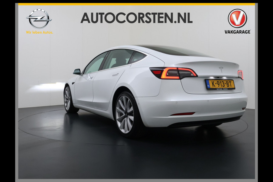 Tesla Model 3 SR+ 325PK LFP-Accu SOH 89.6% Lmv 19" AutoPilot Leer Pano-Dak Adaptive Cruise Lmv 18" Camera's Elektr.-Stuur+Stoelen+Spiegels+Geh Ecc Navi Led DAB Voorverwarmen interieur via App Keyless One-Pedal-Drive Wifi 1e Eigenaar Origineel Nederlandse Auto LFP accu dus 100% opladen!