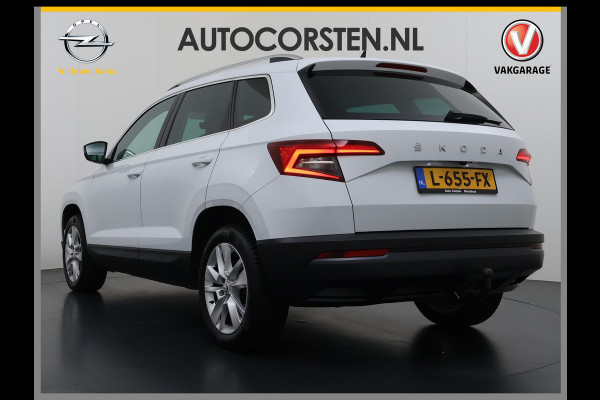 Škoda Karoq 1.5T 150pk ACT Trekhaak Adap.Cruise Camera Navi Virtual Cockpit ECC Apple Carplay Android PDC StoelverwarmingVerschuifbare Achte Comfort Pack Lmv Led Isofix DAB Voorruitverwarming Regen-Lichtsensor File Assist Verkeersbord Detectie 1.500KG Trekgewicht 1e Eigenaar Origineel Nederlandse Auto Bij 110.000km nog Beurt gehad! 1.500kg Trekgewicht! EURO6