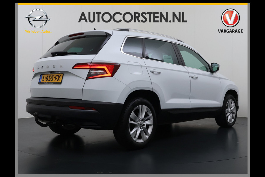 Škoda Karoq 1.5T 150pk ACT Trekhaak Adap.Cruise Camera Navi Virtual Cockpit ECC Apple Carplay Android PDC StoelverwarmingVerschuifbare Achte Comfort Pack Lmv Led Isofix DAB Voorruitverwarming Regen-Lichtsensor File Assist Verkeersbord Detectie 1.500KG Trekgewicht 1e Eigenaar Origineel Nederlandse Auto Bij 110.000km nog Beurt gehad! 1.500kg Trekgewicht! EURO6