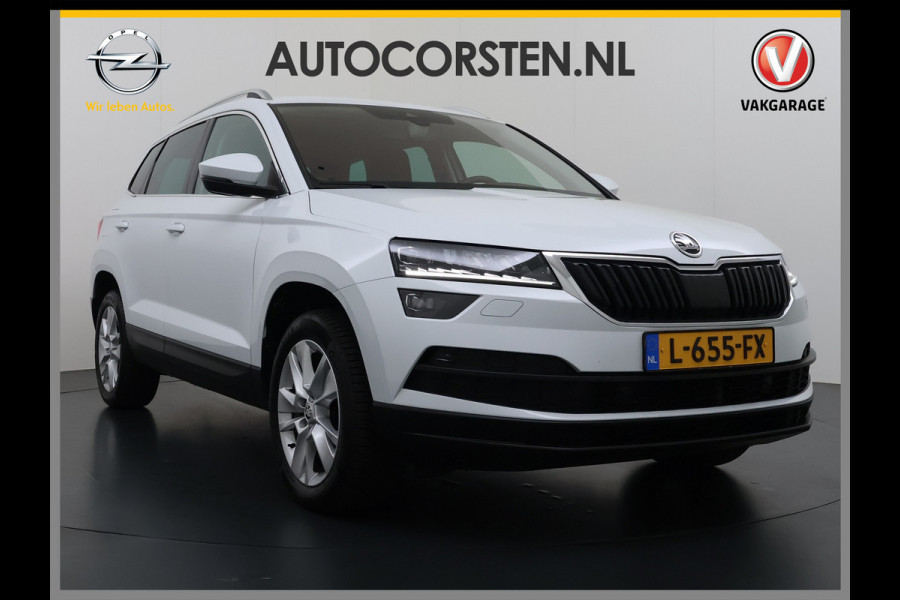Škoda Karoq 1.5T 150pk ACT Trekhaak Adap.Cruise Camera Navi Virtual Cockpit ECC Apple Carplay Android PDC StoelverwarmingVerschuifbare Achte Comfort Pack Lmv Led Isofix DAB Voorruitverwarming Regen-Lichtsensor File Assist Verkeersbord Detectie 1.500KG Trekgewicht 1e Eigenaar Origineel Nederlandse Auto Bij 110.000km nog Beurt gehad! 1.500kg Trekgewicht! EURO6