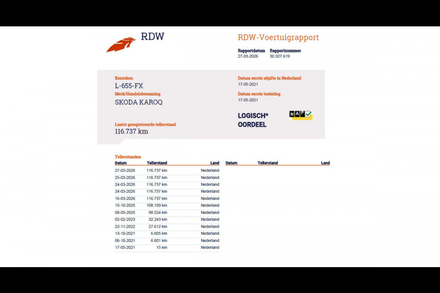 Škoda Karoq 1.5T 150pk ACT Trekhaak Adap.Cruise Camera Navi Virtual Cockpit ECC Apple Carplay Android PDC StoelverwarmingVerschuifbare Achte Comfort Pack Lmv Led Isofix DAB Voorruitverwarming Regen-Lichtsensor File Assist Verkeersbord Detectie 1.500KG Trekgewicht 1e Eigenaar Origineel Nederlandse Auto Bij 110.000km nog Beurt gehad! 1.500kg Trekgewicht! EURO6