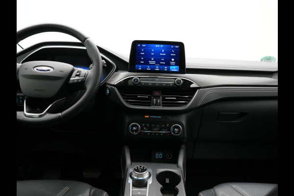 Ford Kuga 2.5 Vignale PHEV 225pk Dealer O.H | Panodak | Head Up | Bang & Olufsen Sound | Adaptive Cruise | 360 Camera | Lederen Sportstoelen Memory & Verwarmd | Keyless | Pilot Assist | Blis | Apple Carplay | Navigatie | Virtual | DAB  | Plug In Hybrid |