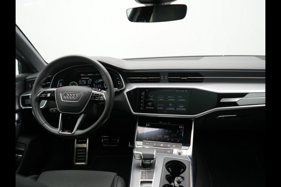 Audi A6 Avant 55 TFSI e Quattro S Competition PHEV 367pk Dealer O.H. | 2x S-Line | Trekhaak Af Fabriek | Panodak | 360 Camera | Bang & Olufsen | Adaptive Cruise | Sportstoelen Memory & Verwarmd | Apple Carplay | Keyless | Stuur Verwarmd | Virtual | Navigatie | Plug In Hybrid