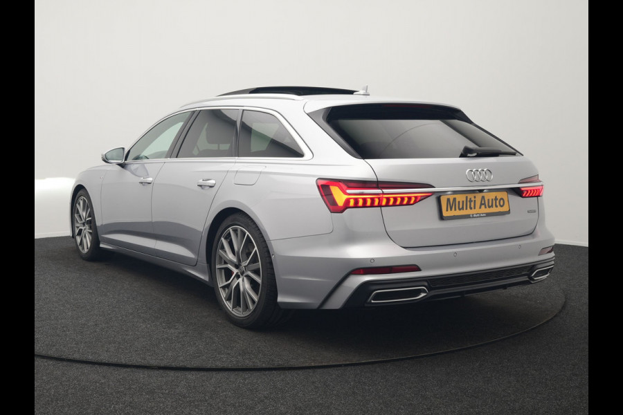 Audi A6 Avant 55 TFSI e Quattro S Competition PHEV 367pk Dealer O.H. | 2x S-Line | Trekhaak Af Fabriek | Panodak | 360 Camera | Bang & Olufsen | Adaptive Cruise | Sportstoelen Memory & Verwarmd | Apple Carplay | Keyless | Stuur Verwarmd | Virtual | Navigatie | Plug In Hybrid