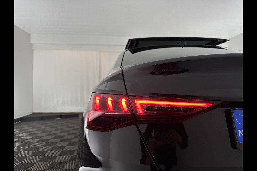 Audi A3 Limousine 30 TFSI S-Line Edition (INCL-BTW) Aut. *PANO | LEATHER-FABRIC | FULL-LED | AMBIENTLIGHT | SPORTSEATS | DIGI-COCKPIT | NAVI-FULLMAP | PRIVACYGLASS | SHIFTPADDLES | DAB+ | CRUISE | KEYLESS | PDC | 18"ALU*