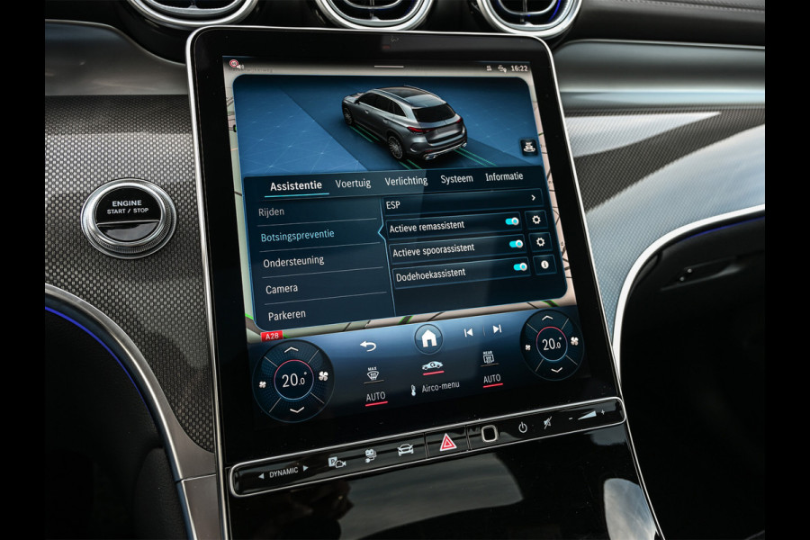 Mercedes-Benz GLC 300e 4MATIC AMG Line | Panoramadak | Burmester | Night pack | Head-up | 360 camera | Digital light | Keyless | Stoelverwarming | Ambiance interieur