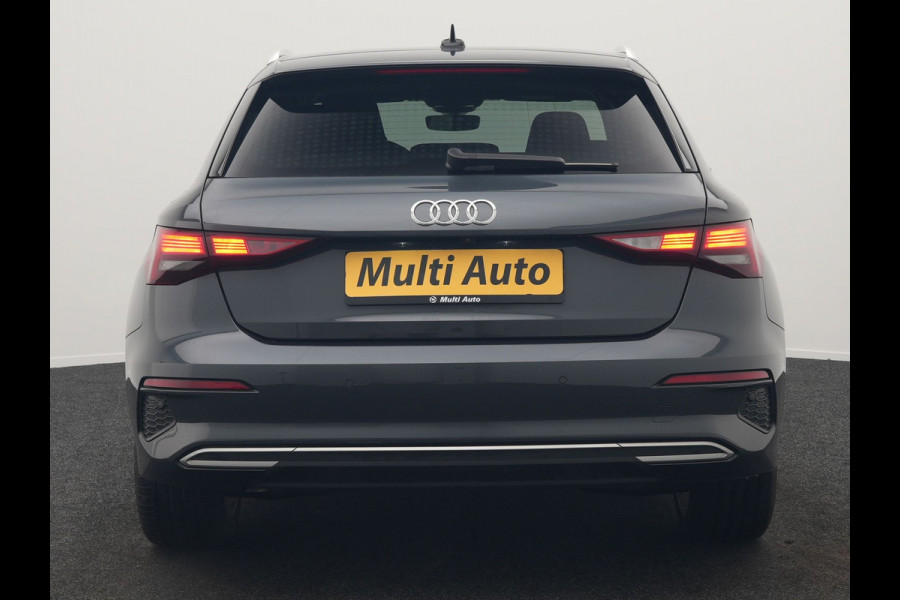 Audi A3 Sportback 40 TFSI e Advanced edition PHEV 204pk Dealer O.H. | Camera | Keyless | Elektr. Verst. Sportstoel Verwarmd | Sfeerverlichting | Apple Carplay | LED Koplampen | Virtual | Navigatie | DAB | Plug In Hybrid