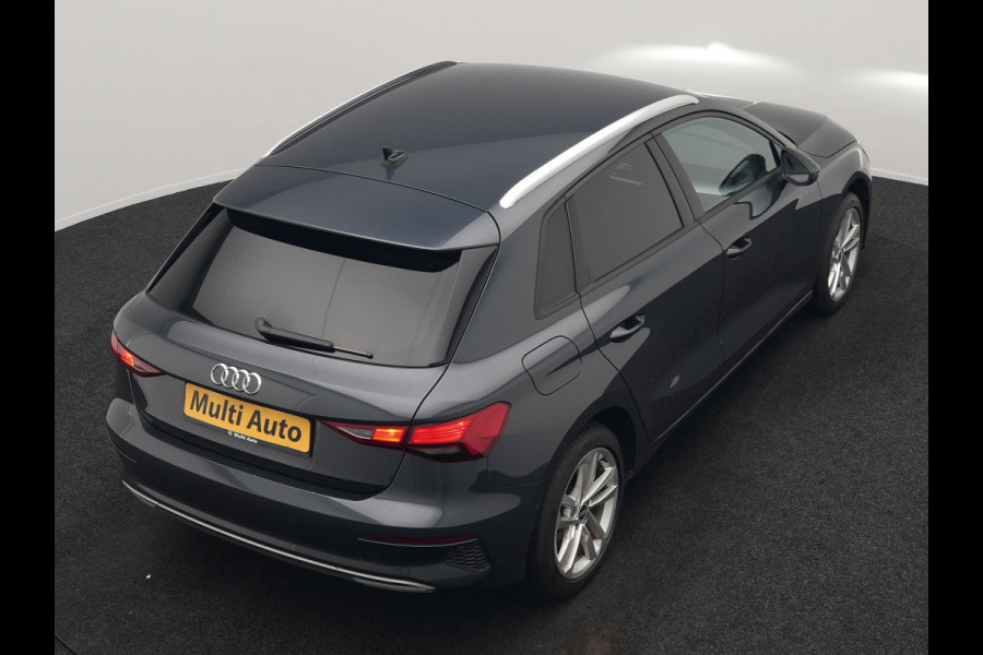 Audi A3 Sportback 40 TFSI e Advanced edition PHEV 204pk Dealer O.H. | Camera | Keyless | Elektr. Verst. Sportstoel Verwarmd | Sfeerverlichting | Apple Carplay | LED Koplampen | Virtual | Navigatie | DAB | Plug In Hybrid