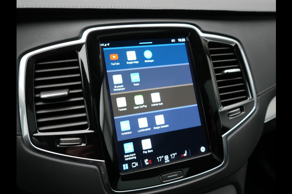 Volvo XC90 T8 Recharge AWD Ultimate Dark PHEV LONG RANGE 455pk 7 Persoons | Trekhaak af Fabriek | Panodak | Adaptive Cruise | 360 Camera | 22"L.M | Head Up | Google Maps | Pilot Assist | Harmand Kardon | Stuurverwarming | Plug In Hybrid