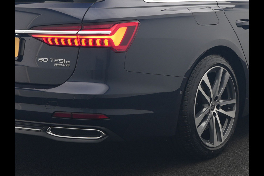 Audi A6 Avant 50 TFSI e Quattro S Line PHEV 300pk Dealer O.H. | Trekhaak Af Fabriek | Adaptive Cruise | Head Up | 360 Camera | Alcantara Sportstoelen Verwarmd | Stuur Verwarmd | Apple Carplay | Navigatie | Virtual | DAB | Plug In Hybrid