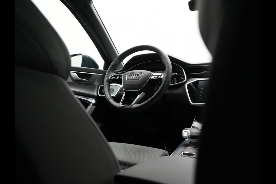 Audi A6 Avant 50 TFSI e Quattro S Line PHEV 300pk Dealer O.H. | Trekhaak Af Fabriek | Adaptive Cruise | Head Up | 360 Camera | Alcantara Sportstoelen Verwarmd | Stuur Verwarmd | Apple Carplay | Navigatie | Virtual | DAB | Plug In Hybrid