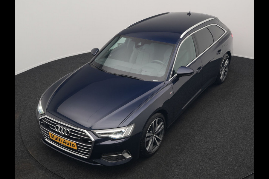 Audi A6 Avant 50 TFSI e Quattro S Line PHEV 300pk Dealer O.H. | Trekhaak Af Fabriek | Adaptive Cruise | Head Up | 360 Camera | Alcantara Sportstoelen Verwarmd | Stuur Verwarmd | Apple Carplay | Navigatie | Virtual | DAB | Plug In Hybrid