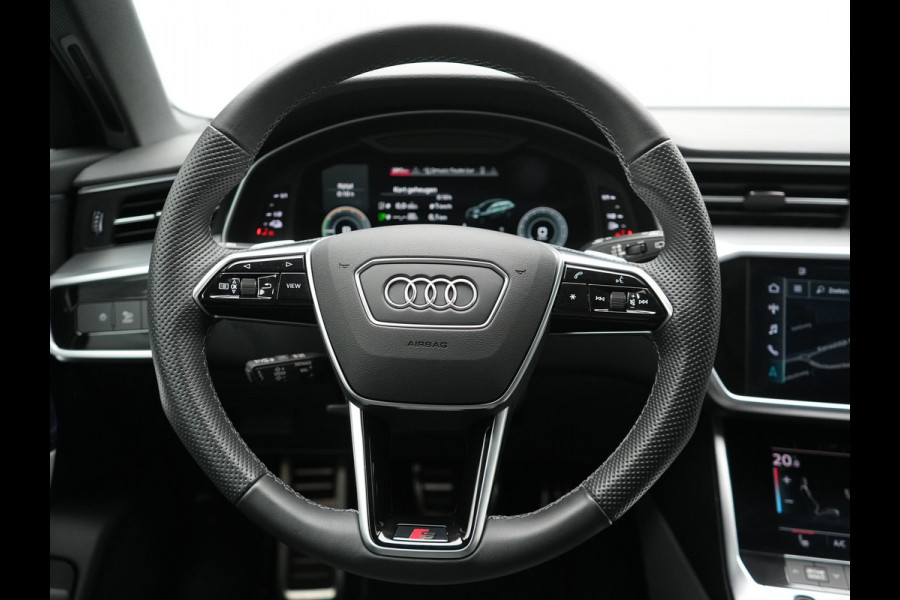 Audi A6 Avant 50 TFSI e Quattro S Line PHEV 300pk Dealer O.H. | Trekhaak Af Fabriek | Adaptive Cruise | Head Up | 360 Camera | Alcantara Sportstoelen Verwarmd | Stuur Verwarmd | Apple Carplay | Navigatie | Virtual | DAB | Plug In Hybrid