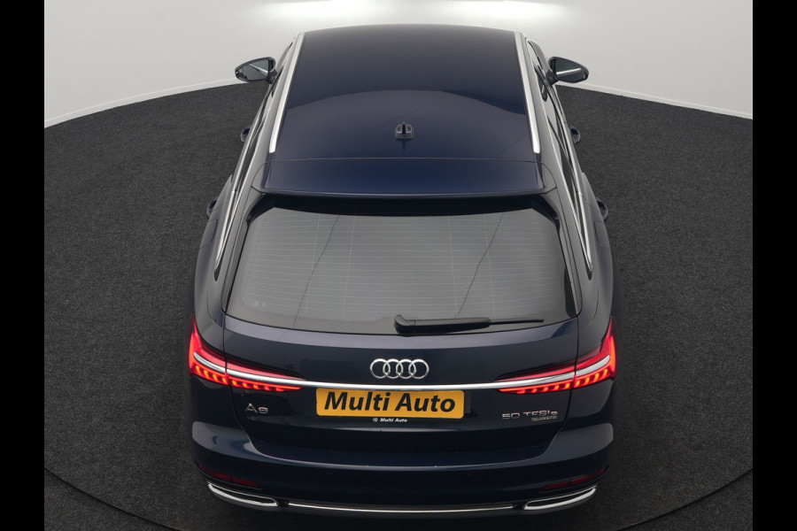 Audi A6 Avant 50 TFSI e Quattro S Line PHEV 300pk Dealer O.H. | Trekhaak Af Fabriek | Adaptive Cruise | Head Up | 360 Camera | Alcantara Sportstoelen Verwarmd | Stuur Verwarmd | Apple Carplay | Navigatie | Virtual | DAB | Plug In Hybrid