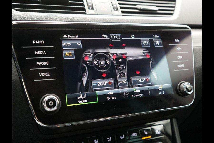 Škoda Superb Combi 1.4 TSI iV Business Edition PHEV 218pk Dealer O.H | Trekhaak af Fabriek | Crystal LED | Keyless | Apple Carplay | Sportstoelen Verwarmd | Cruise Control | 17"L.M | Plug In Hybrid