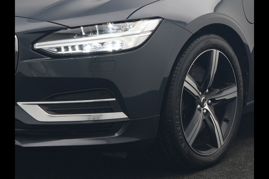 Volvo V90 T8 AWD Inscription PHEV 394pk Dealer O.H | Trekhaak af Fabriek | Panodak | Adaptive Cruise | Luxe Lederen Sportstoelen Memory | Pilot Assist | Camera | 19 "L.M | Apple Carplay | Plug In Hybrid