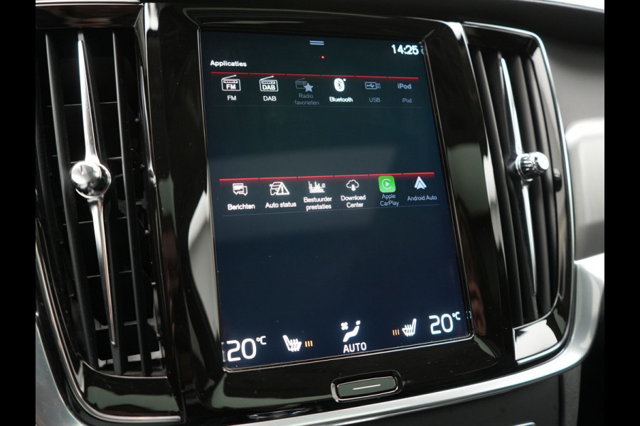 Volvo V90 T8 AWD Inscription PHEV 394pk Dealer O.H | Trekhaak af Fabriek | Panodak | Adaptive Cruise | Luxe Lederen Sportstoelen Memory | Pilot Assist | Camera | 19 "L.M | Apple Carplay | Plug In Hybrid