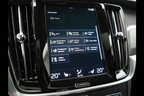 Volvo V90 T8 AWD Inscription PHEV 394pk Dealer O.H | Trekhaak af Fabriek | Panodak | Adaptive Cruise | Luxe Lederen Sportstoelen Memory | Pilot Assist | Camera | 19 "L.M | Apple Carplay | Plug In Hybrid