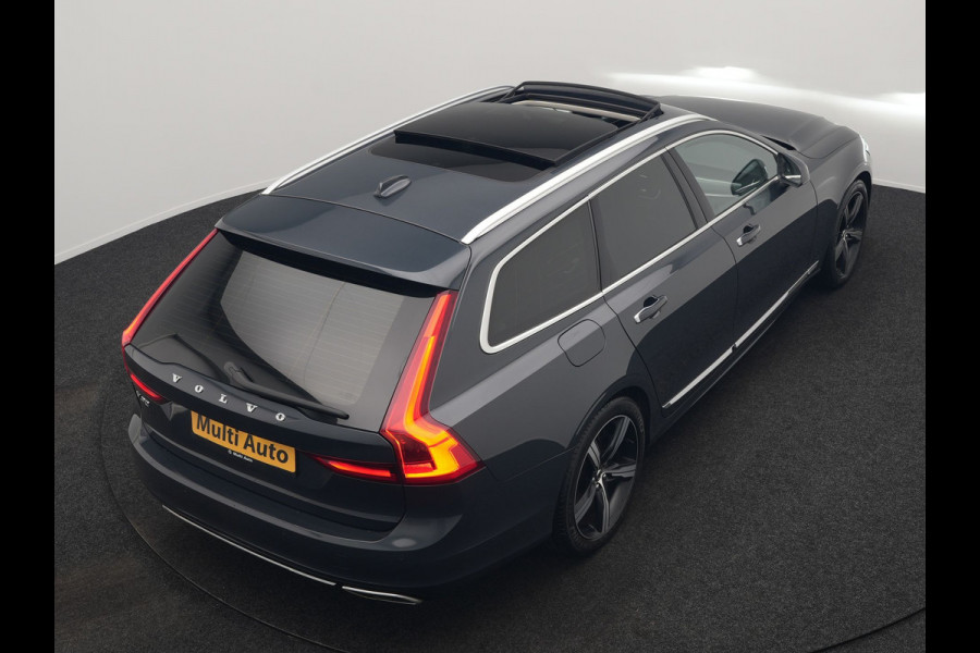 Volvo V90 T8 AWD Inscription PHEV 394pk Dealer O.H | Trekhaak af Fabriek | Panodak | Adaptive Cruise | Luxe Lederen Sportstoelen Memory | Pilot Assist | Camera | 19 "L.M | Apple Carplay | Plug In Hybrid