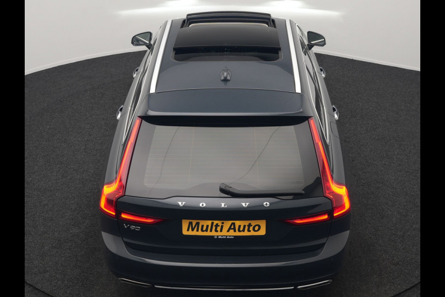 Volvo V90 T8 AWD Inscription PHEV 394pk Dealer O.H | Trekhaak af Fabriek | Panodak | Adaptive Cruise | Luxe Lederen Sportstoelen Memory | Pilot Assist | Camera | 19 "L.M | Apple Carplay | Plug In Hybrid