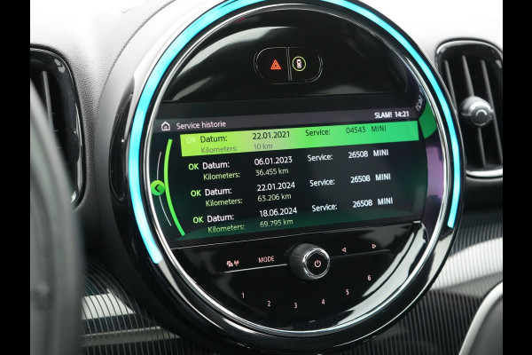 MINI Countryman Cooper S E ALL4 JCW PHEV 220pk Dealer O.H | Panodak | JCW Alcantara Sportstoelen Verwarmd | Head Up | Camera | Apple Carplay | Sfeerverlichting | Keyless | Virtual | Navigatie | DAB | Plug In Hybrid