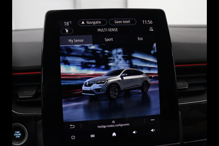 Renault Arkana 1.6 E-Tech Hybrid 145 R.S. Line | Leder/Alcantara | Stoelverwarming | Trekhaak | Adaptive cruise | Camera | Carplay | Keyless | Park Assist | Full LED | Navigatie