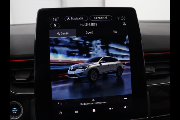 Renault Arkana 1.6 E-Tech Hybrid 145 R.S. Line | Leder/Alcantara | Stoelverwarming | Trekhaak | Adaptive cruise | Camera | Carplay | Keyless | Park Assist | Full LED | Navigatie