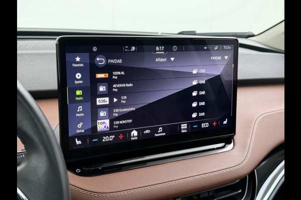 Škoda ENYAQ iV 80 Leer Pano-Dak/SchuifDak SOH 93% Trekhaak Camera Navi Ecc Apple Carplay Android Auto Pdc Cruise Control Privacy Glas Led DAB Stuur+Stoel+a-Bankverwarmd Elek.Achterklep Lane Assist Keyless Luxus 1e Eigenaar Origineel Nederlandse Auto Dealeronderhouden 1.000kg Trekvermogen