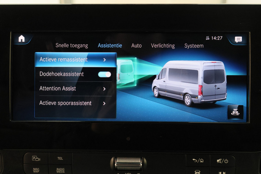 Mercedes-Benz Sprinter 319 3.0 CDI V6 Automaat L2H2 Leer, 3-Zits, LED, Camera, ACC, Airco, Rijstrooksensor, Trekhaak, 18''