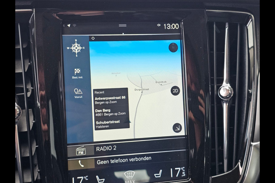 Volvo V90 2.0 T4 Momentum | Automaat | LED | Trekhaak | App-connect | Leder | Stuur & stoelverwarming | BLIS | Elek. stoelen | Elek. achterklep |