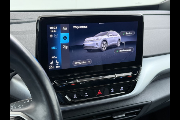 Volkswagen ID.4 SOH 91% Trekhaak Adap.Cruise Navi Ecc Apple Carplay Android Auto Stoelverwarming Voorruitverwarming Led Lmv 18" Isofix DAB Front Assist Bluetooth Rijstrooksensor Verkeersbord detectie 55kWh 1.000KG Trekgewicht Origineel Nederlandse Auto