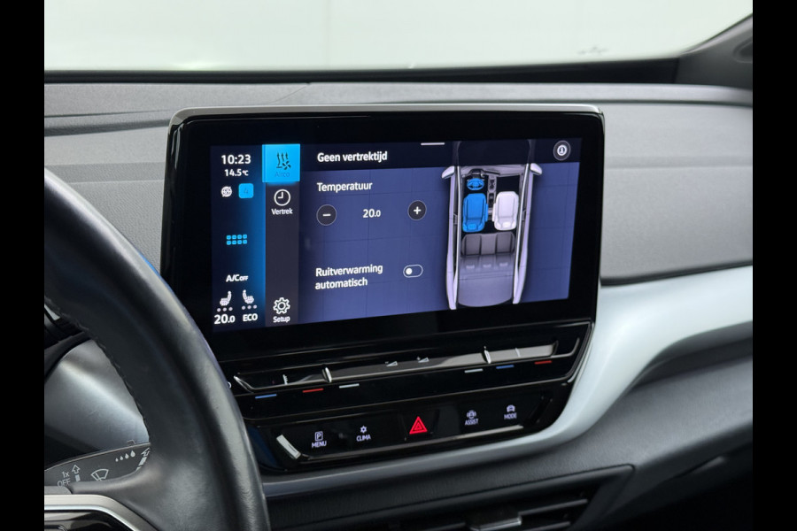 Volkswagen ID.4 SOH 91% Trekhaak Adap.Cruise Navi Ecc Apple Carplay Android Auto Stoelverwarming Voorruitverwarming Led Lmv 18" Isofix DAB Front Assist Bluetooth Rijstrooksensor Verkeersbord detectie 55kWh 1.000KG Trekgewicht Origineel Nederlandse Auto