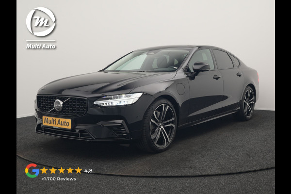 Volvo S90 T8 AWD Ultimate Dark PHEV 455pk LONG RANGE Dealer O.H | Panodak | Adaptive Cruise | 360 Camera | Lederen Sportstoelen Memory | Pilot Assist | Stuurverwarming |  20"L.M | BLIS | Google Maps |