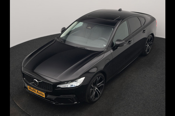 Volvo S90 T8 AWD Ultimate Dark PHEV 455pk LONG RANGE Dealer O.H | Panodak | Adaptive Cruise | 360 Camera | Lederen Sportstoelen Memory | Pilot Assist | Stuurverwarming |  20"L.M | BLIS | Google Maps |