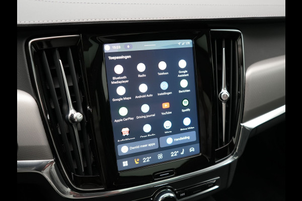 Volvo S90 T8 AWD Ultimate Dark PHEV 455pk LONG RANGE Dealer O.H | Panodak | Adaptive Cruise | 360 Camera | Lederen Sportstoelen Memory | Pilot Assist | Stuurverwarming |  20"L.M | BLIS | Google Maps |