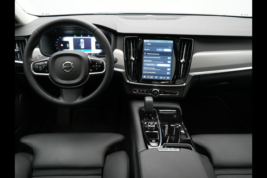 Volvo S90 T8 AWD Ultimate Dark PHEV 455pk LONG RANGE Dealer O.H | Panodak | Adaptive Cruise | 360 Camera | Lederen Sportstoelen Memory | Pilot Assist | Stuurverwarming |  20"L.M | BLIS | Google Maps |