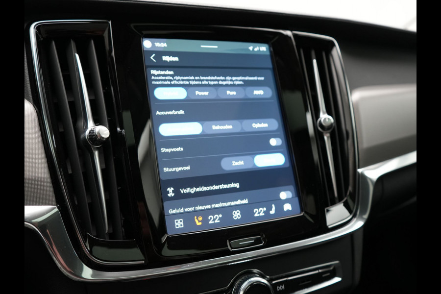 Volvo S90 T8 AWD Ultimate Dark PHEV 455pk LONG RANGE Dealer O.H | Panodak | Adaptive Cruise | 360 Camera | Lederen Sportstoelen Memory | Pilot Assist | Stuurverwarming |  20"L.M | BLIS | Google Maps |
