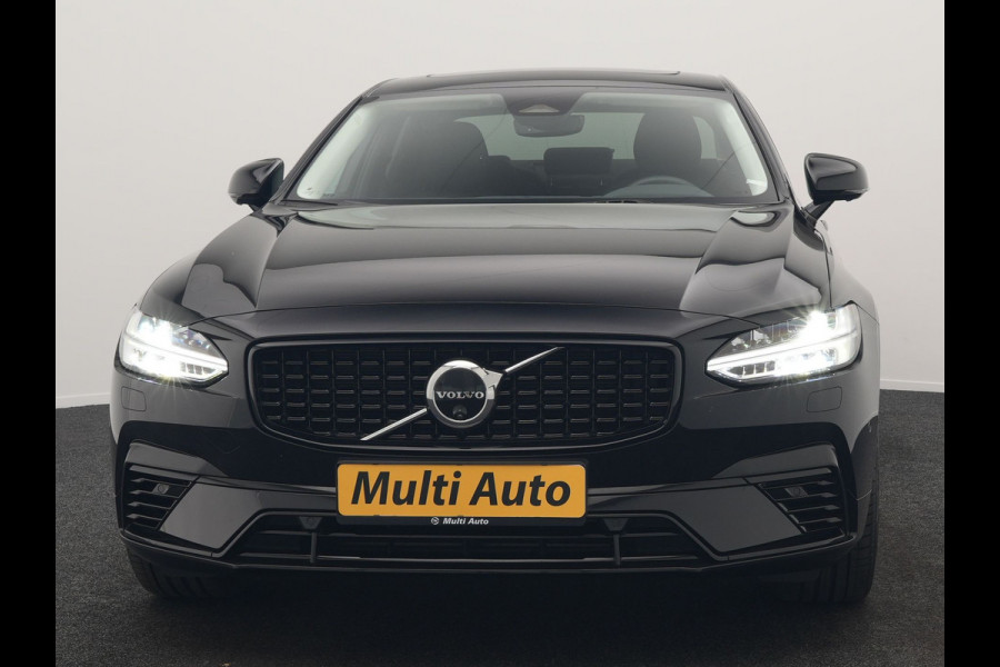Volvo S90 T8 AWD Ultimate Dark PHEV 455pk LONG RANGE Dealer O.H | Panodak | Adaptive Cruise | 360 Camera | Lederen Sportstoelen Memory | Pilot Assist | Stuurverwarming |  20"L.M | BLIS | Google Maps |