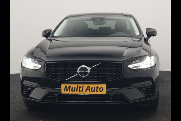 Volvo S90 T8 AWD Ultimate Dark PHEV 455pk LONG RANGE Dealer O.H | Panodak | Adaptive Cruise | 360 Camera | Lederen Sportstoelen Memory | Pilot Assist | Stuurverwarming |  20"L.M | BLIS | Google Maps |