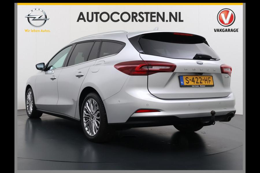 Ford FOCUS Wagon T 125PK Hybride Trekhaak Navi Camera LED Dual-ECC Keyless FordPass-ConnectStoel+Stuur+Voorruitverwarming Apple Carplay Android A DAB Bluetooth Lmv 17" Ecc GSM Draadloos Opladen Led Privacy Glas Isofix Lane Assist Keyless Licht-/regensensor Origineel Nederlandse Auto  € 34.000 nieuw