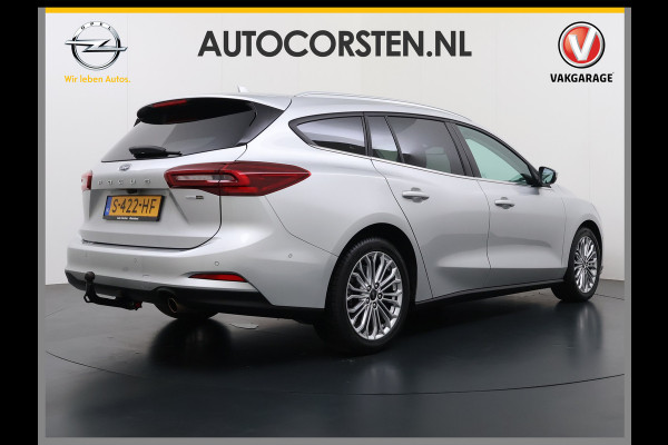 Ford FOCUS Wagon T 125PK Hybride Trekhaak Navi Camera LED Dual-ECC Keyless FordPass-ConnectStoel+Stuur+Voorruitverwarming Apple Carplay Android A DAB Bluetooth Lmv 17" Ecc GSM Draadloos Opladen Led Privacy Glas Isofix Lane Assist Keyless Licht-/regensensor Origineel Nederlandse Auto  € 34.000 nieuw