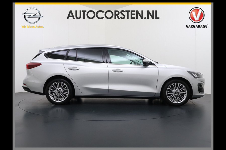 Ford FOCUS Wagon T 125PK Hybride Trekhaak Navi Camera LED Dual-ECC Keyless FordPass-ConnectStoel+Stuur+Voorruitverwarming Apple Carplay Android A DAB Bluetooth Lmv 17" Ecc GSM Draadloos Opladen Led Privacy Glas Isofix Lane Assist Keyless Licht-/regensensor Origineel Nederlandse Auto  € 34.000 nieuw