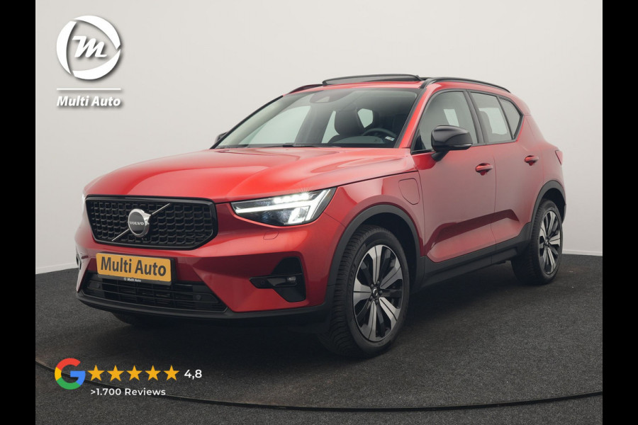 Volvo XC40 T4 Ultimate Dark PHEV 221pk Dealer O.H. | Trekhaak Af Fabriek | Panodak | Camera | Harman / Kardon | Lederen Sportstoelen Memory & Verwarmd | Keyless | Apple Carplay | Navigatie | DAB | Plug In Hybrid |