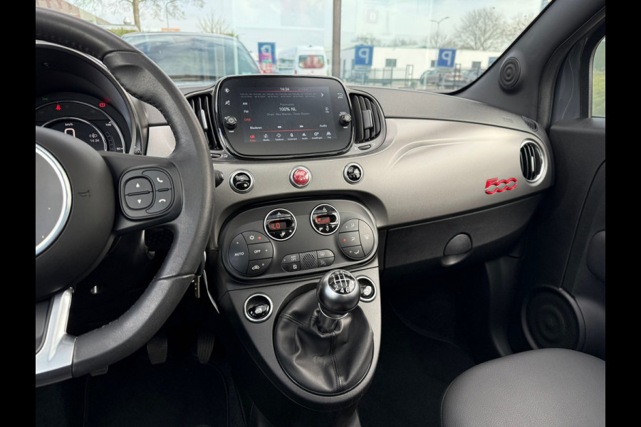 Fiat 500 1.0 Hybrid Sport - Navi Apple/Android - Climate - Parkeerhulp - Org.NL